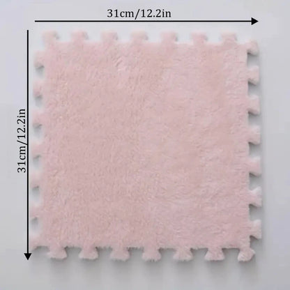 Soft Interlocking Baby Play Mat Tiles – Fluffy Foam Rug Set - EverGrowMarkeplace