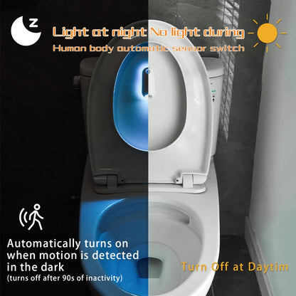 LED Motion Sensor Toilet Night Light With 8 Colors - EverGrowMarkeplace