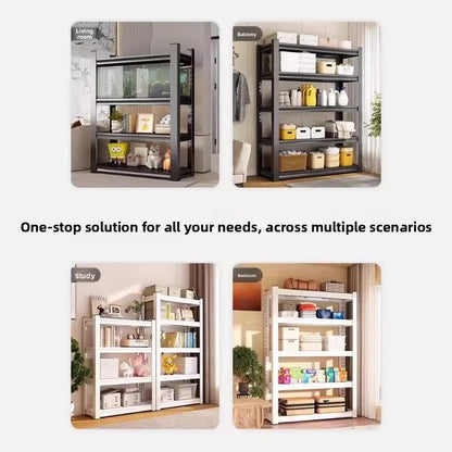 Bamboo Bathroom Storage Rack With Plastic Frame