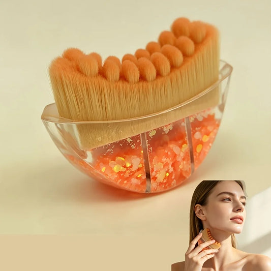 Facial Lymphatic Massage Brush Set with Storage Box