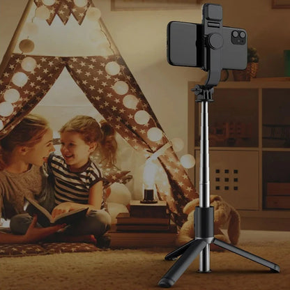 Bluetooth Selfie Stick Tripod with Gimbal Stabilizer