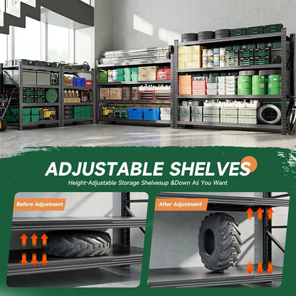 Heavy Duty Metal Garage Storage Shelving Unit 4-Tier