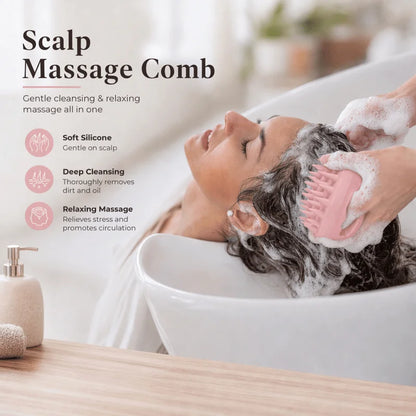 Hair Scalp Massager Shampoo Brush for Dandruff & Relief