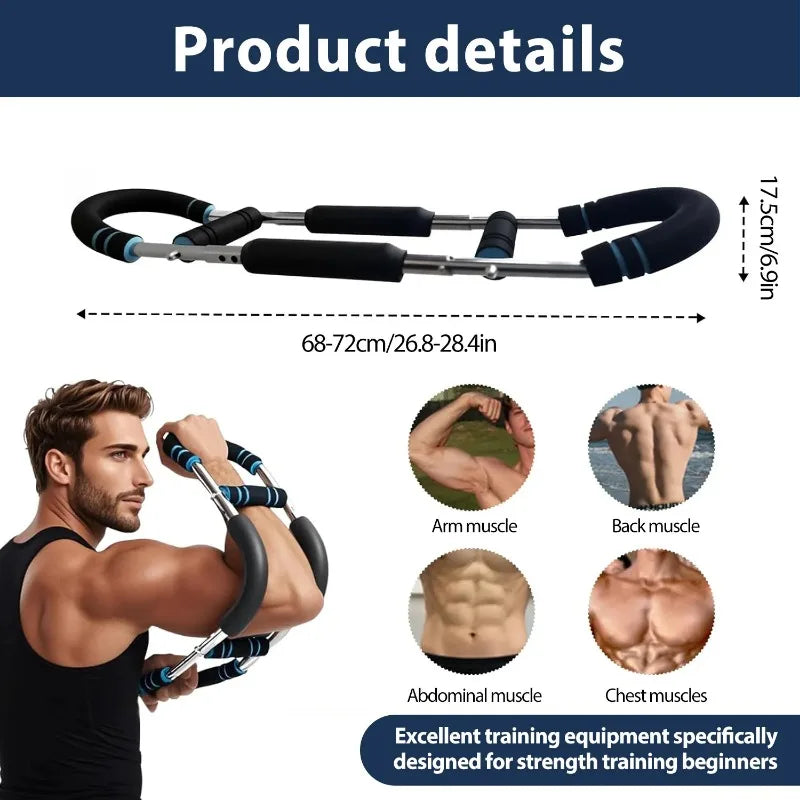 Adjustable U-Shaped Chest Expander Home Strength Trainer