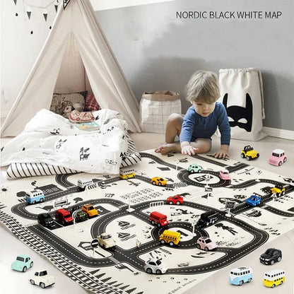 Kids City Traffic Play Mat – Waterproof Educational Rug