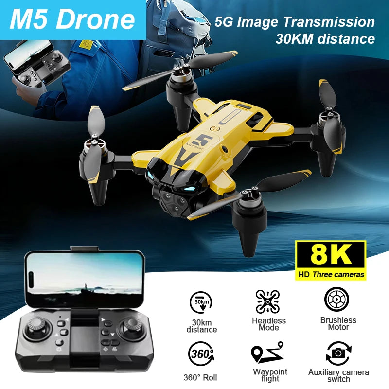 8K Camera Aerial Photography Drone – 30 km 5G FPV