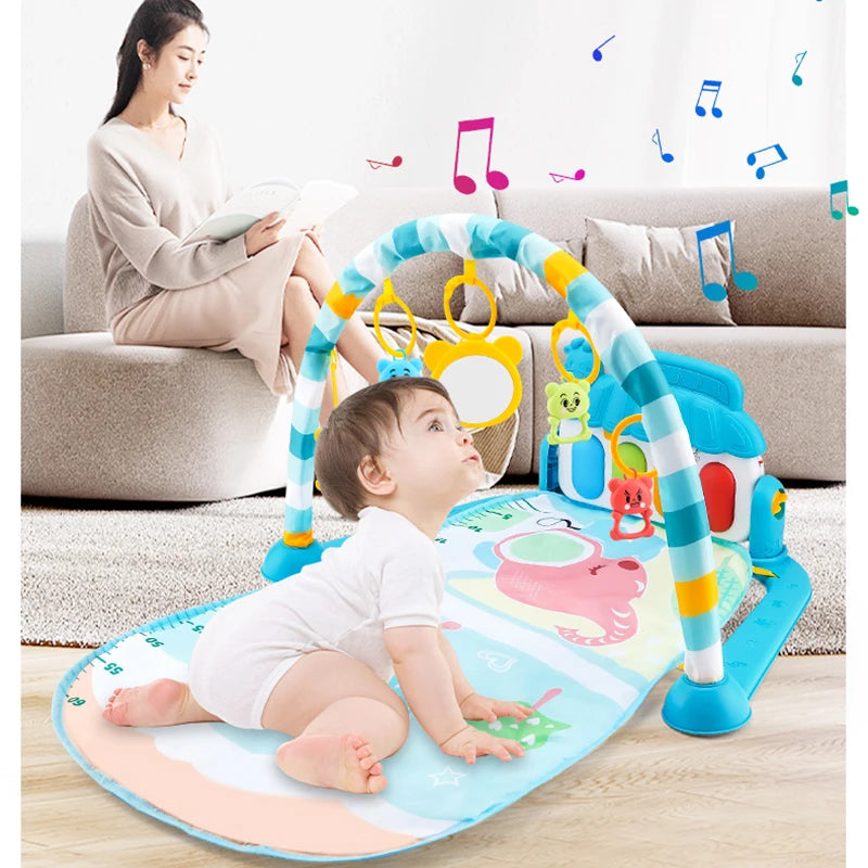 Musical Baby Activity Gym Play Mat With Piano - EverGrowMarkeplace