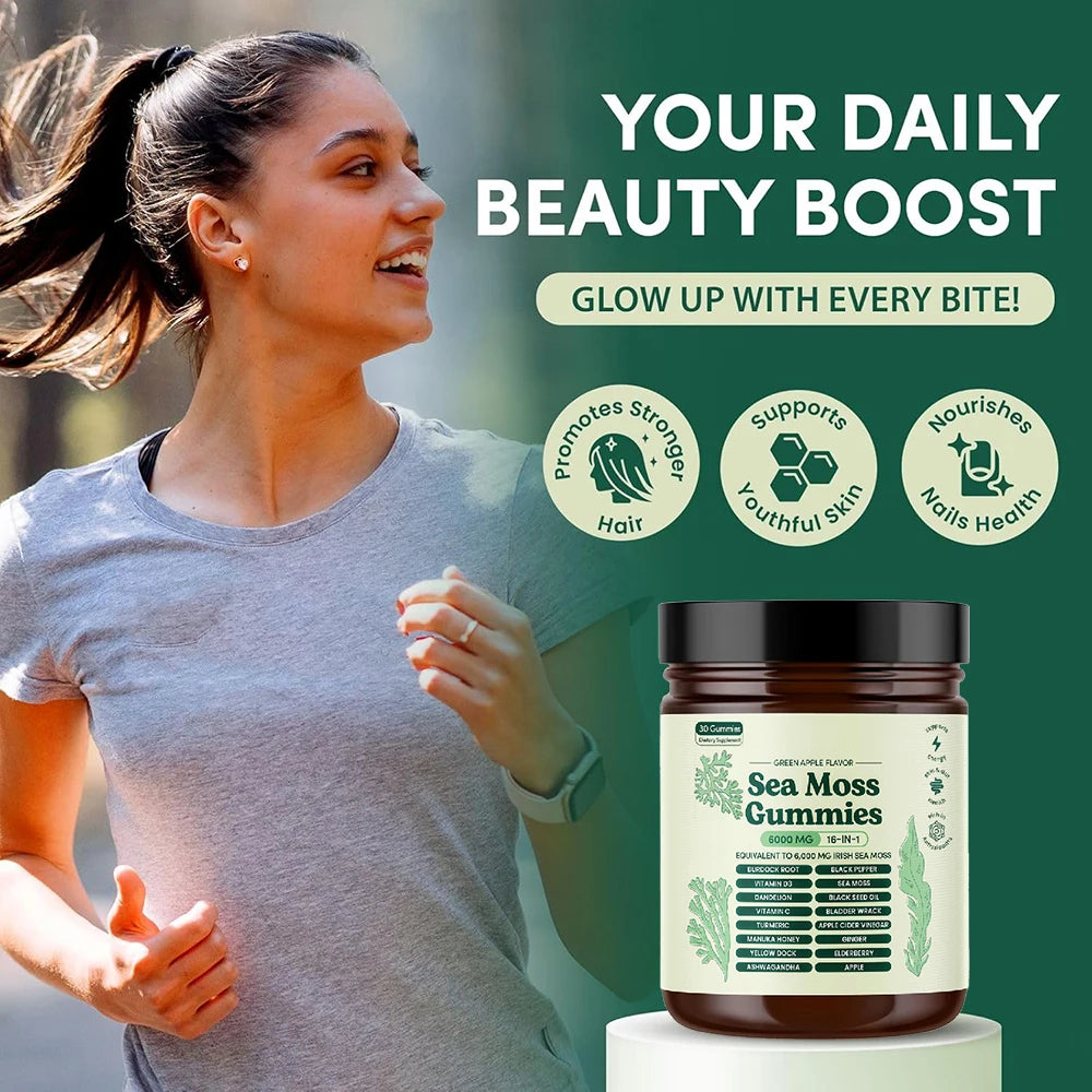 Sea Moss Gummies 16-in-1 Supplement With Vitamins C & D3