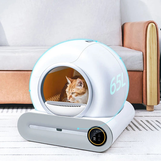 Automatic Self-Cleaning Cat Litter Box with App Control