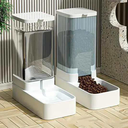 Automatic Dog Feeder and Water Dispenser Set 3.8L