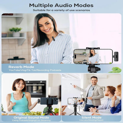 Wireless Lavalier Microphone Kit for iPhone – Dual Noise Reduction - EverGrowMarkeplace