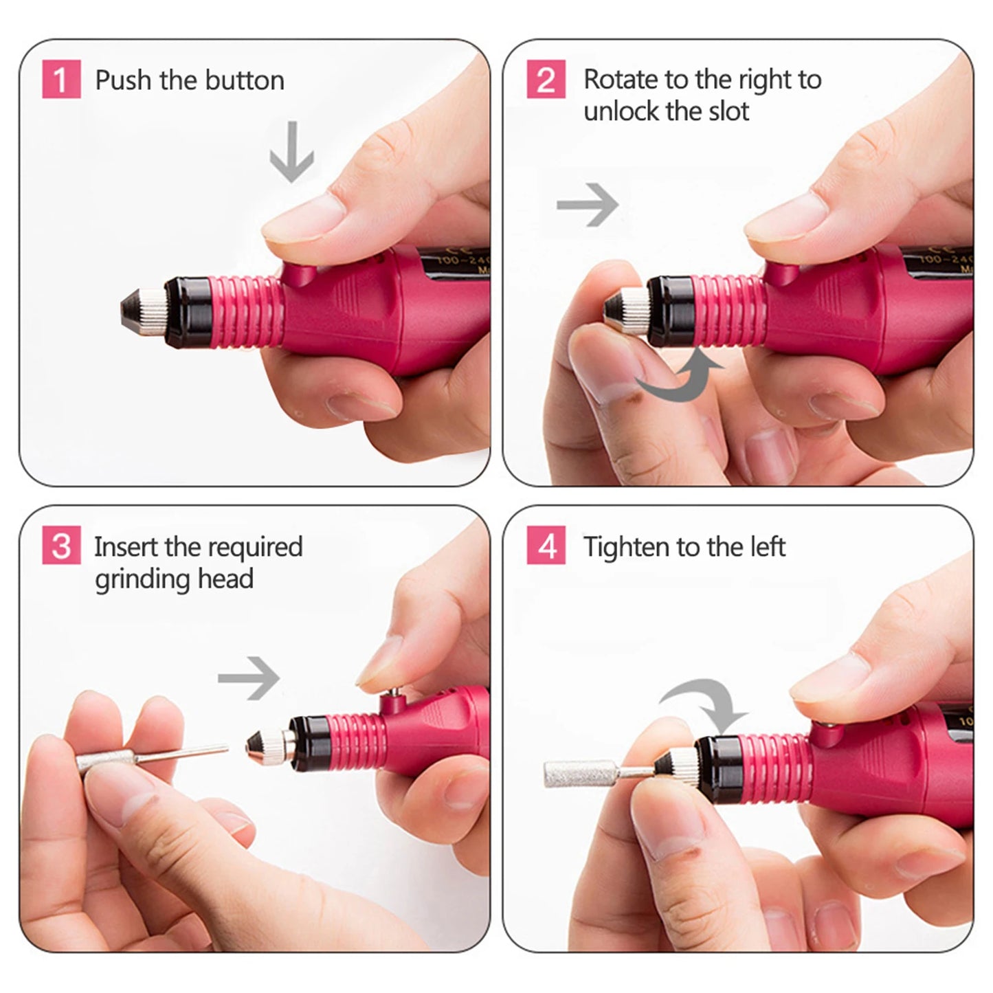 Electric Nail Drill Set for Manicure and Pedicure Care - EverGrowMarkeplace