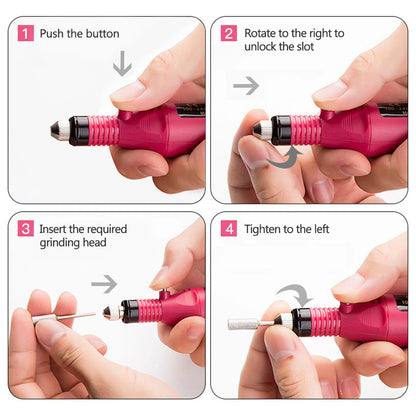 Electric Nail Drill Set for Manicure and Pedicure Care - EverGrowMarkeplace