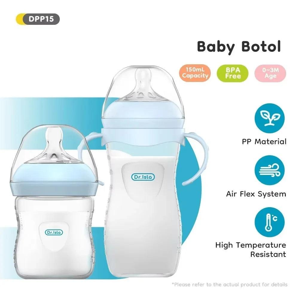 BPA-Free Baby Feeding Bottle with Handles and Anti-Colic - EverGrowMarkeplace