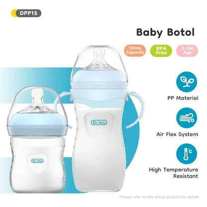 BPA-Free Baby Feeding Bottle with Handles and Anti-Colic - EverGrowMarkeplace
