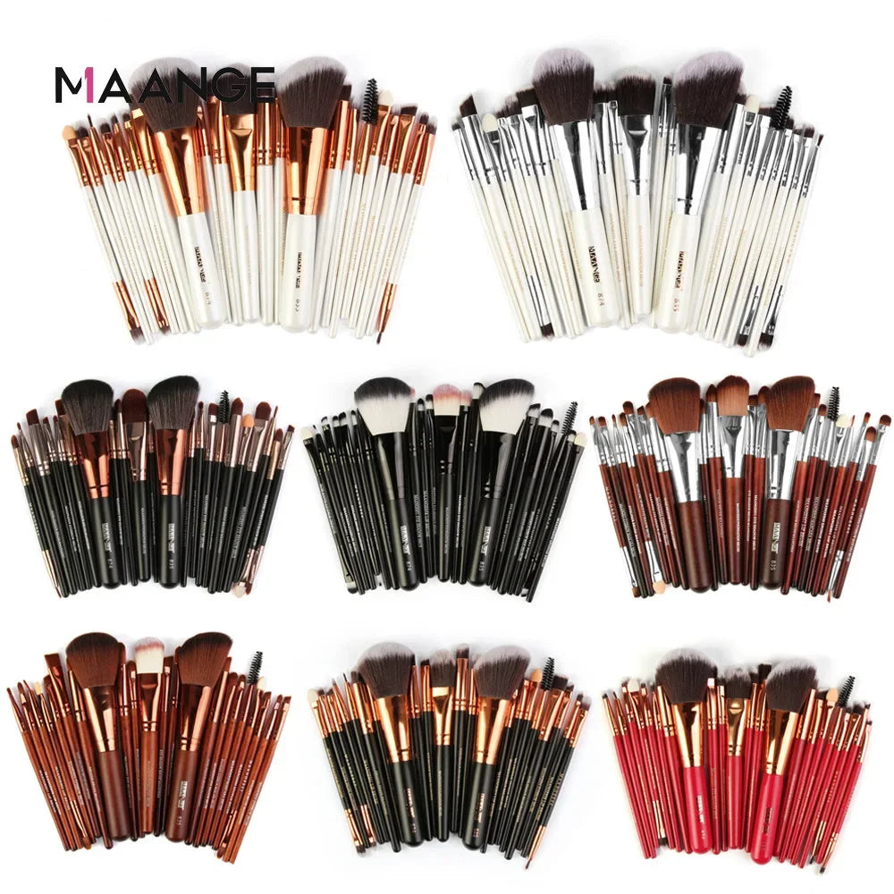 Professional Makeup Brush Set with Soft Synthetic Bristles - EverGrowMarkeplace