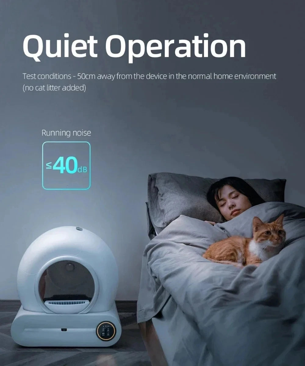 Automatic Smart Cat Litter Box – Self-Cleaning Enclosed