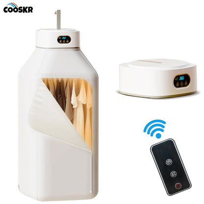 Portable Folding Electric Clothes Dryer With Timer - EverGrowMarkeplace