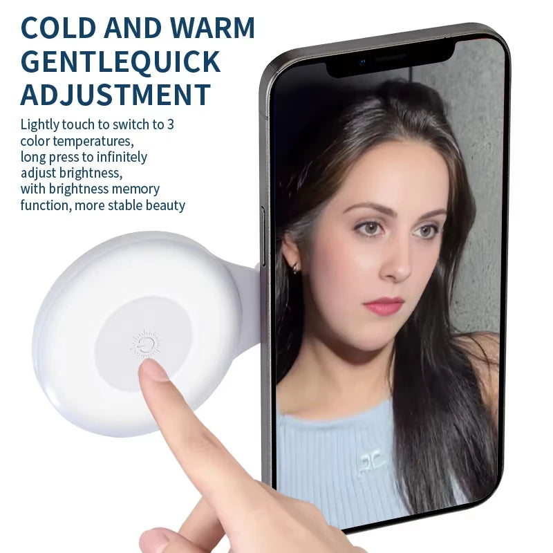 Magnetic Phone Selfie Light – Rechargeable 3-Mode LED - EverGrowMarkeplace