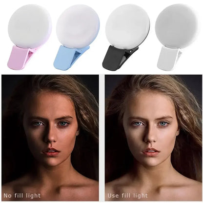 Mini Clip-On Selfie Ring Light For Mobile Phones - EverGrowMarkeplace