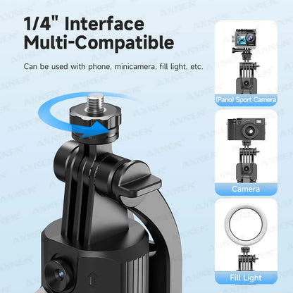 AI Tracking Selfie Stick Tripod – 360° Rotation, 64in