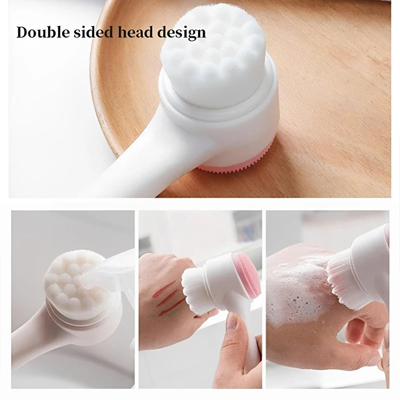 4-Piece Facial Cleansing Kit with Brush, Headband & Bands