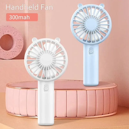 Mini Portable USB Handheld Fan – Quiet Rechargeable Cooling