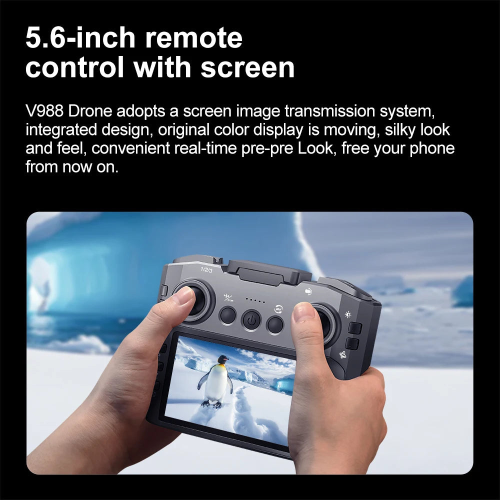 8K GPS Camera Drone With Screen Controller And Obstacle Avoidance