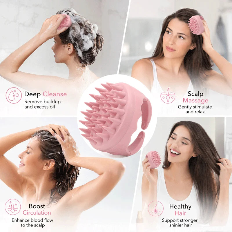Hair Scalp Massager Shampoo Brush for Dandruff & Relief