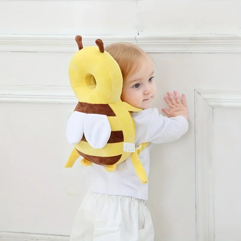 Baby Bee Head Protection Pillow – Soft Anti-Fall Cushion - EverGrowMarkeplace