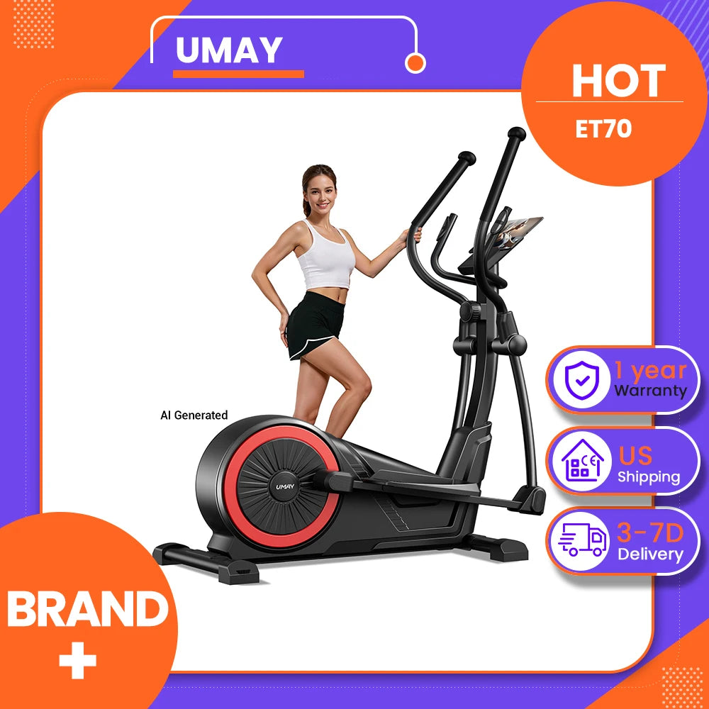 Magnetic Elliptical Exercise Machine – 16-Level Silent Trainer