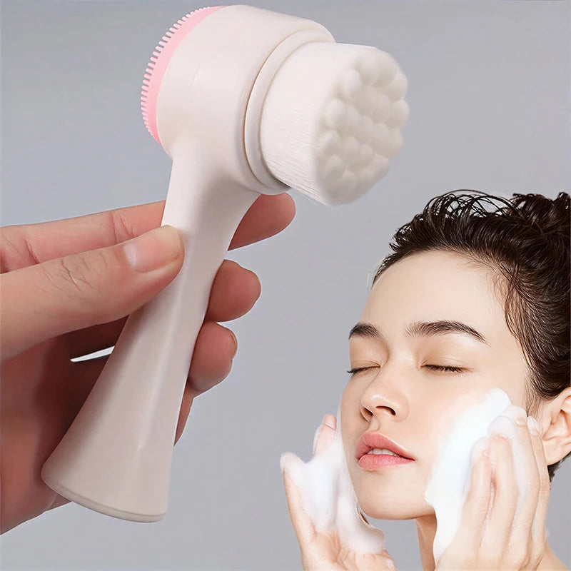 4-Piece Facial Cleansing Kit with Brush, Headband & Bands