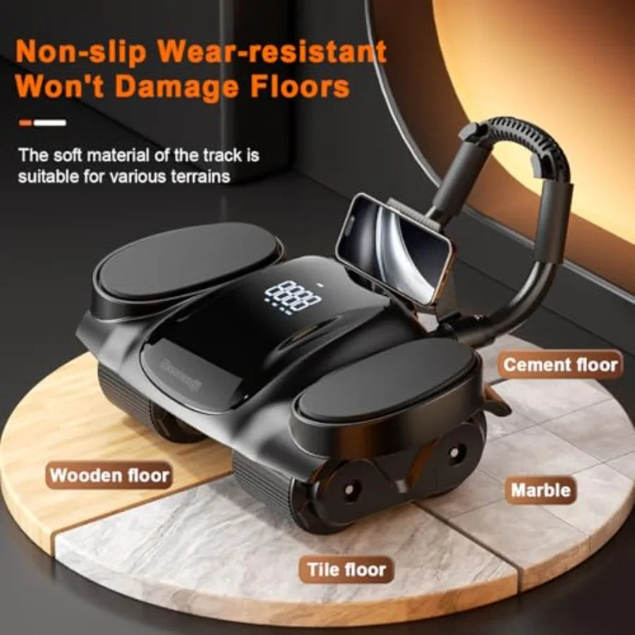 Automatic Rebound Ab Roller Wheel With Knee Mat