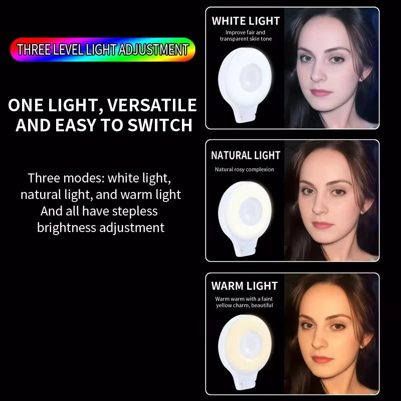 Magnetic Phone Selfie Light – Rechargeable 3-Mode LED - EverGrowMarkeplace