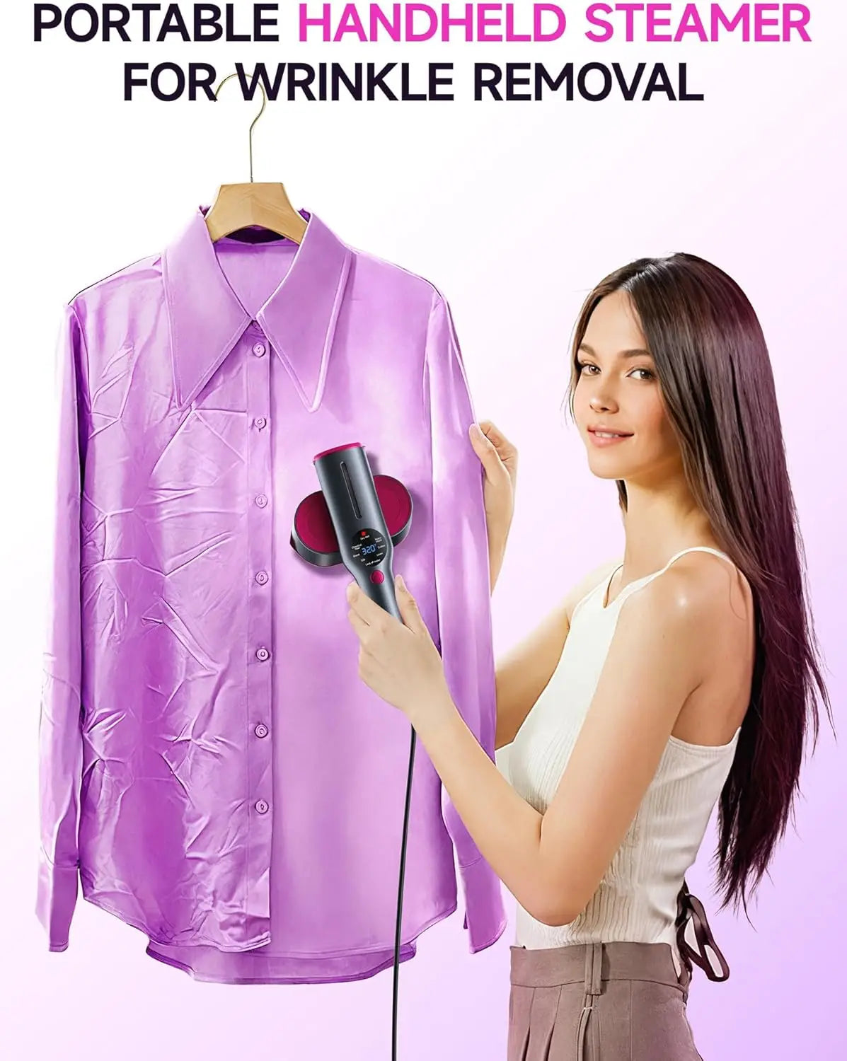 Portable 2-in-1 Garment Steamer Iron – Fast Heat-Up - EverGrowMarkeplace