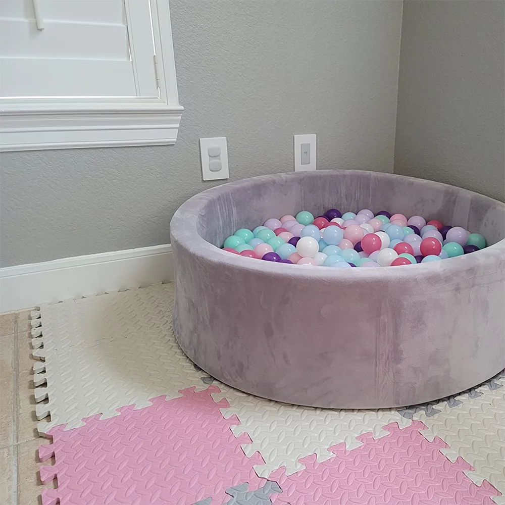 Thick Non-Slip Baby Play Mat – Interlocking Foam Tiles - EverGrowMarkeplace