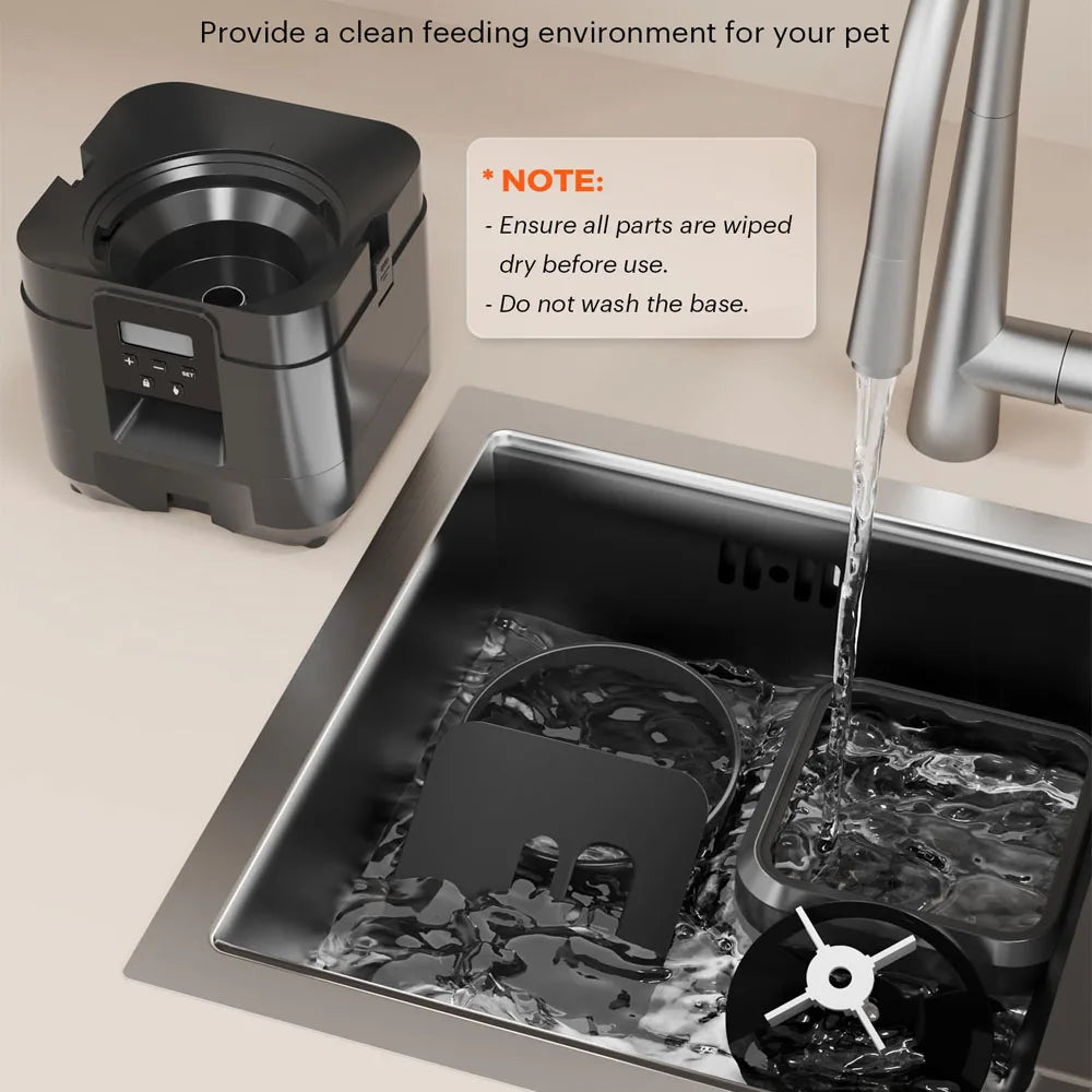 Automatic Pet Feeder with Timer and LCD Display
