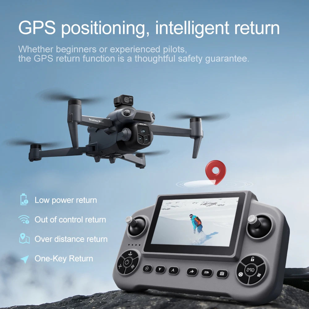 8K Camera GPS Drone With Laser 360° Obstacle Avoidance