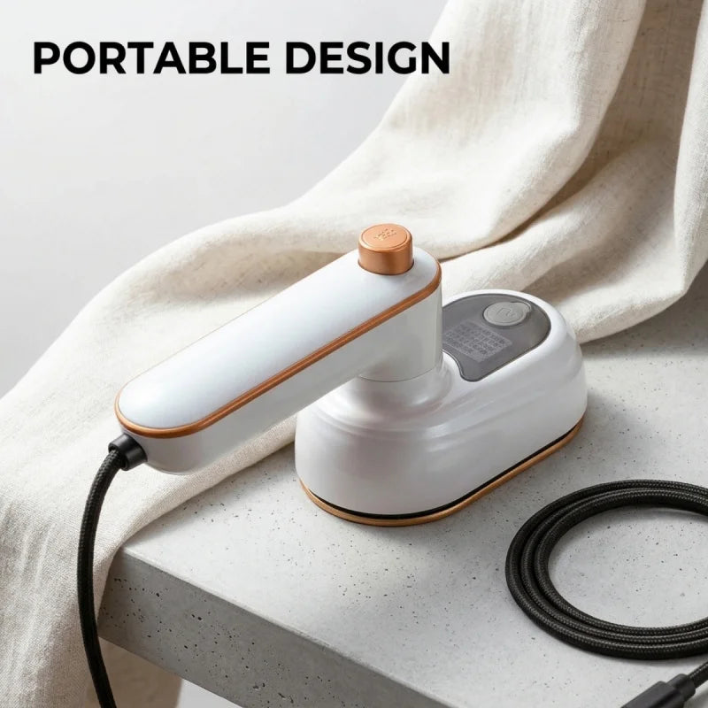 Foldable Handheld Garment Steamer – 180° Rotating Head - EverGrowMarkeplace