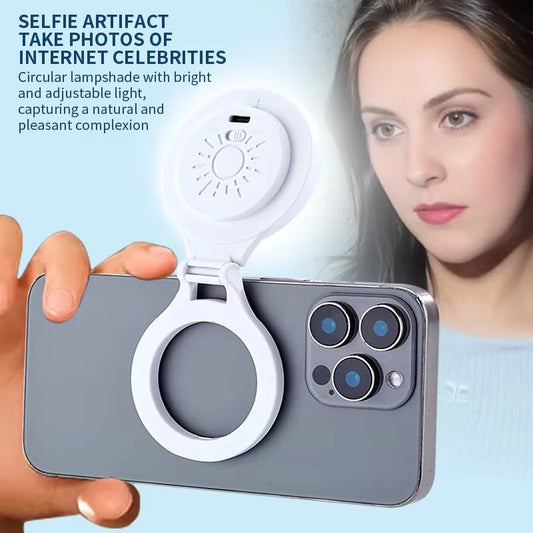 Magnetic Phone Selfie Light – Rechargeable 3-Mode LED - EverGrowMarkeplace