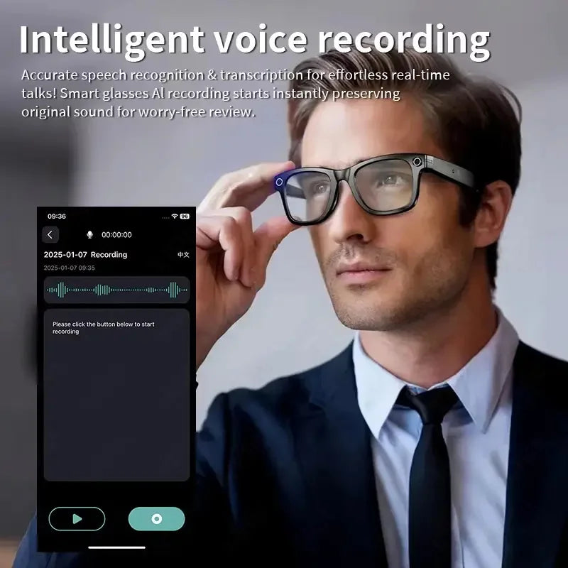 AI Smart Glasses With Camera – Translation & Bluetooth Audio - EverGrowMarkeplace