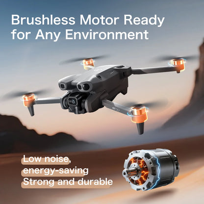 8K Dual Camera Brushless Drone With Screen & Obstacle Avoidance