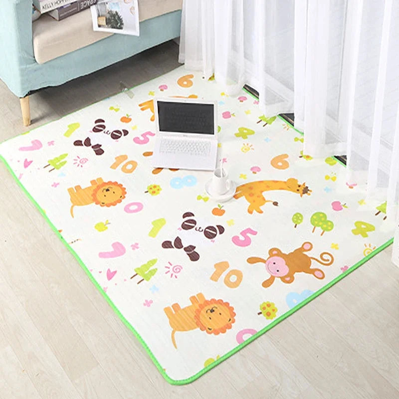 Foldable Baby Play Mat 120×90 cm – Waterproof Foam Rug - EverGrowMarkeplace