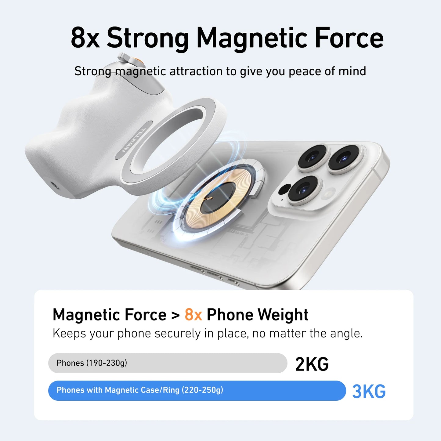 Magnetic Phone Camera Grip with Bluetooth Remote - EverGrowMarkeplace