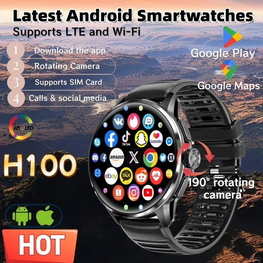 Android 4G Smart Watch With Camera And GPS - EverGrowMarkeplace