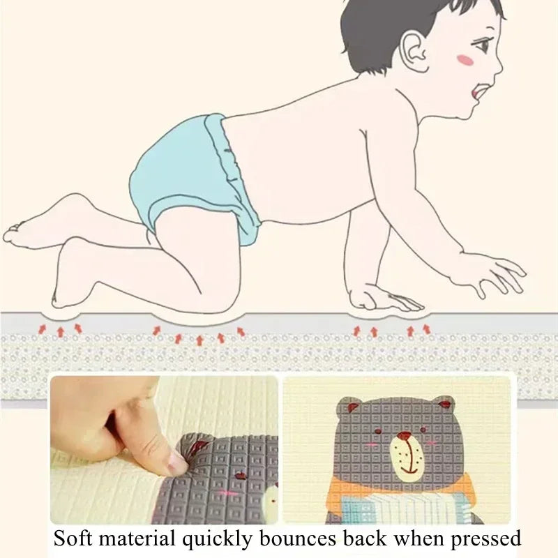 Foldable Baby Play Mat Foam Carpet – Soft, Non-Toxic - EverGrowMarkeplace