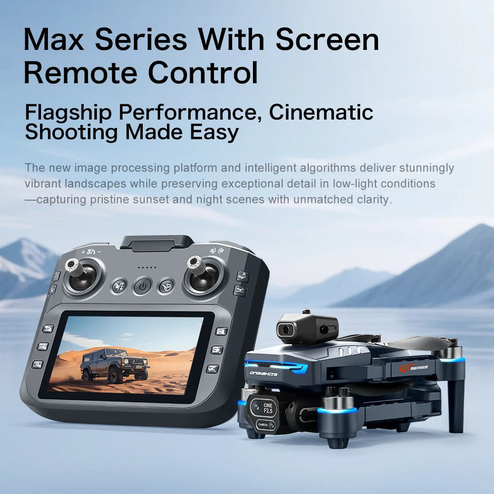 8K FPV Camera Drone With Screen Remote And Obstacle Avoidance