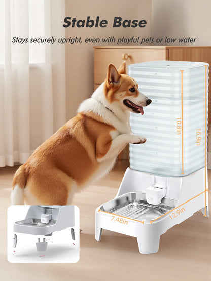 8L Elevated Dog Water Dispenser – Stainless Steel Bowl