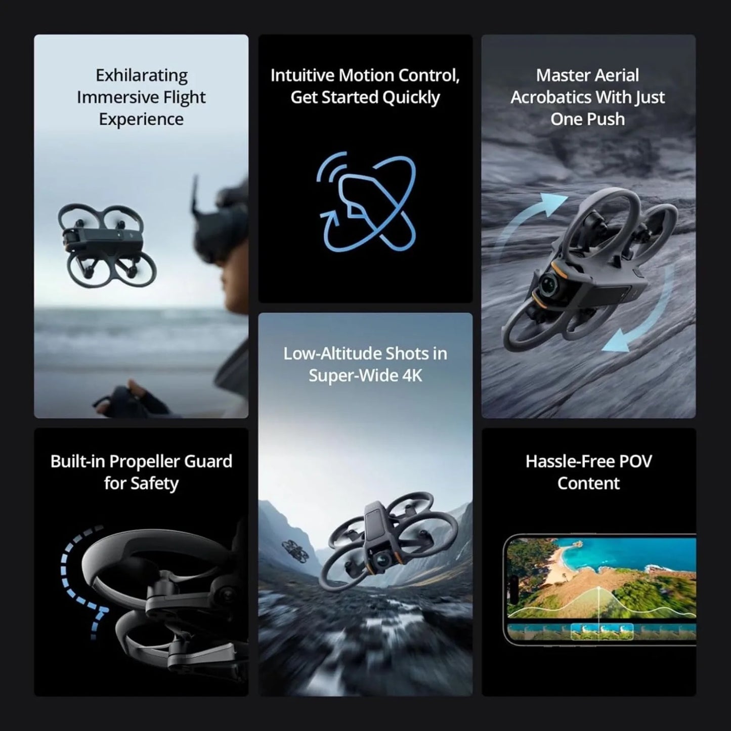 4K FPV Camera Drone With Goggles And Motion Controller