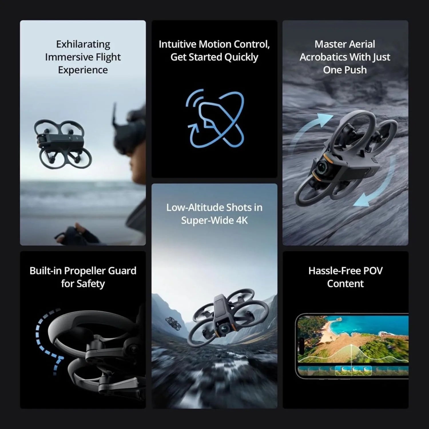 4K FPV Camera Drone With Goggles And Motion Controller